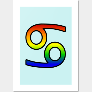 Cancer Rainbow Pride Symbol Posters and Art